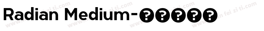 Radian Medium字体转换